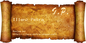 Illenz Petra névjegykártya